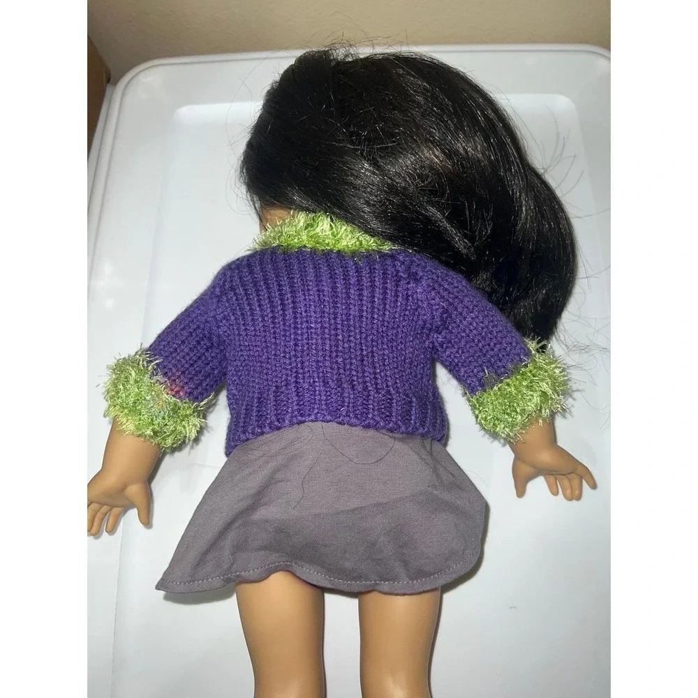 American Girl Doll handmade crochet yarn 18 inch doll halloween sweater